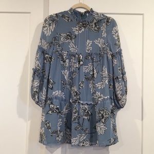 Beautiful blue floral dress